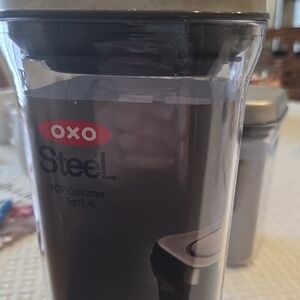 OXO Steel POP Container with Smoke Gray Lid